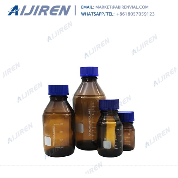 3pcs 250ml Plastic Wide Mouth amber reagent bottle